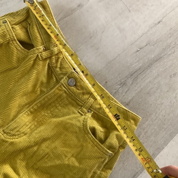 BDG Urban Outfitters gold corduroy mom high-rise size 27 in Chartreuse color - Picture 9 of 15